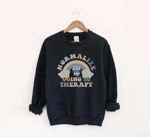 Normalize going to Therapy Sweatshirt