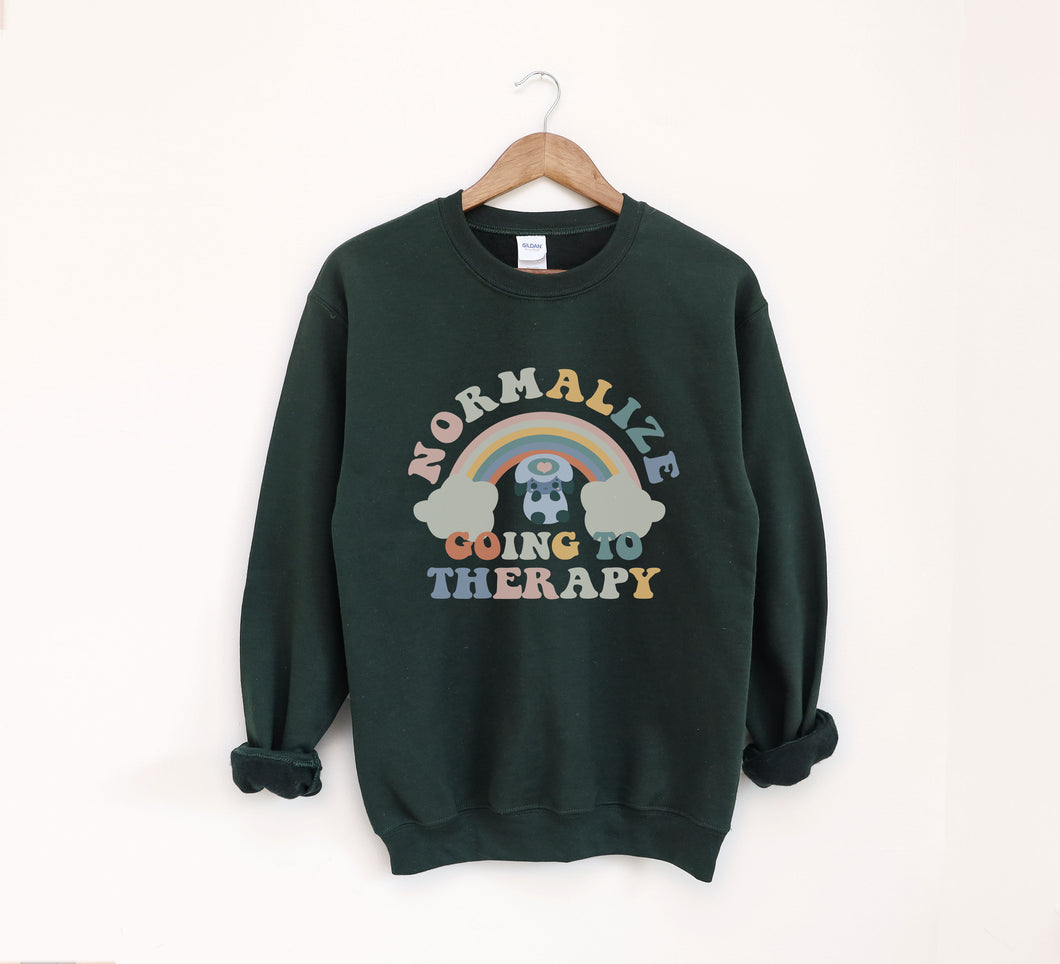 Normalize going to Therapy Sweatshirt